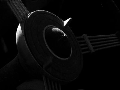 Steering wheel, Lone Pine, California, 2006