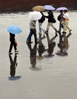 Drenched, Temple of Heaven, Beijing, China, 2007