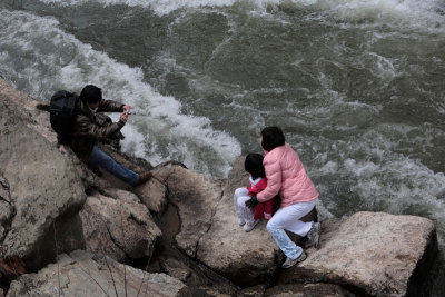 Just how far would you go to get a family pic?