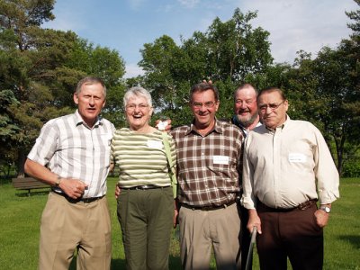 Bill, Marguerite, Jim. Howard and Cliff