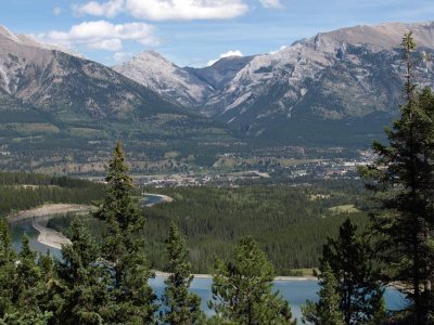 Canmore view from Grassi Lakes Trail