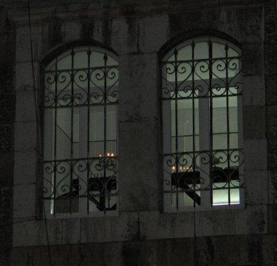 The More Windows There Are In A Flat ,The More Hanukka Lamps Placed Behind Them.JPG