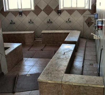 In The Mosque, Where Worshippers Wash Their Feet Before Prayer .JPG