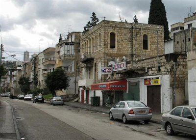 HaShomer St.- A Border Street With Wadi Salib - An Example Of Mixed Styles Buildings.JPG
