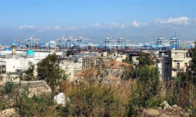 View Above The Wadi's Roofs On Haifa Port From Ohanna St.JPG