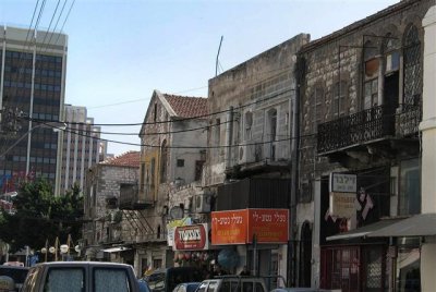 Old Buildings On  Southern Side Of Jaffa Rd. (at background - Gov. & Bank Ha'poalim Buildings).jpg
