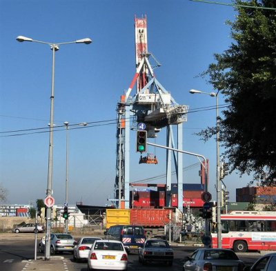 View On North End Of B.G. Blvd., Facing Haifa Port.JPG