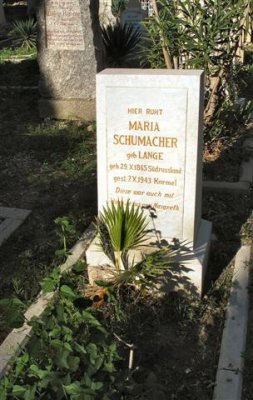  Grave Of Mrs. Shumacher, At The Colony Cemetery, n. Entrance To Bat -Galim Neighborhood.JPG