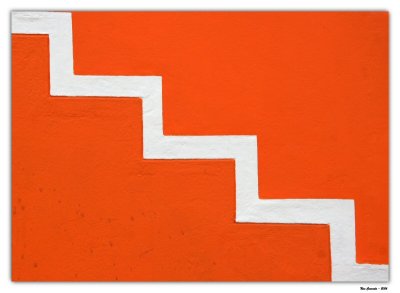 Orange and White