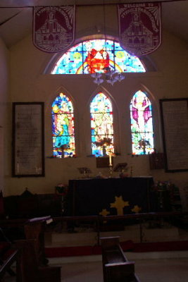 St. Paul's Church Wilberforce. Stained Glass (no fill in flash)