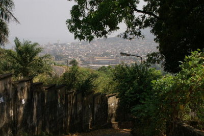 View from by the side of the Vicarage towards Freetown