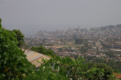 Freetown viewed from Wilberforce