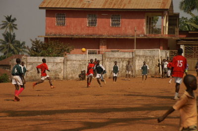 A serious Football match as they all are in Salone!