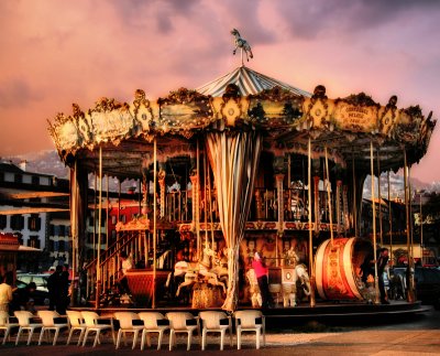I might dream on a carousel...