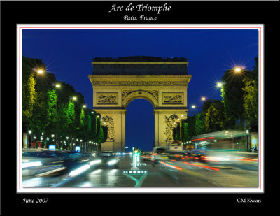 Dusky View of Are de Triomphe