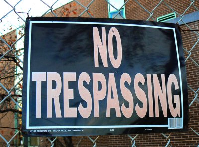 No Trespassing