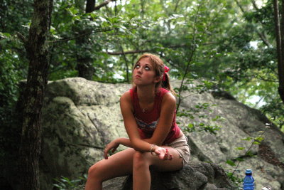 jeanna - rock climbing in alabama 2005