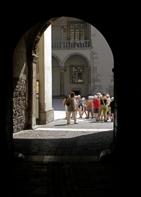 entry on courtyard