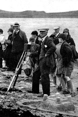 Ettrick Bay Scotland Beach Scene with Camera 4x6.jpg