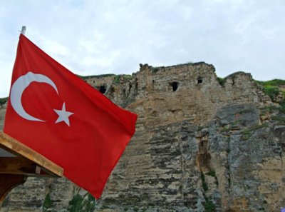 Turkey-Rumkale-Flag and Fortress