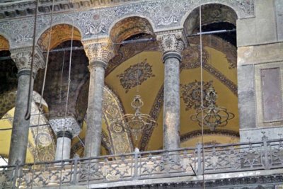 Turkey - Istanbul - Hagia Sofia - Interior view - ceiling - arches