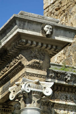 Turkey - Antalya - Hadrians Arch detail