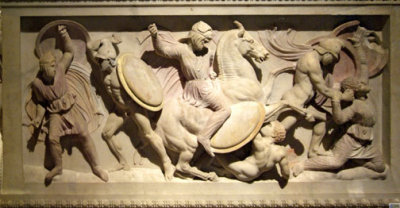 Turkey - Istanbul - Archealogical Museum-Alexander Sarcophagus