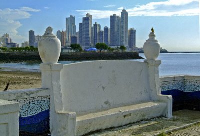 Av Balboa - Bench, Birds & Highrises