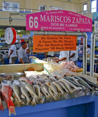 Fish Market - Yep,  Payment is desired mi amigo