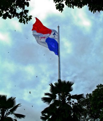 Panama City - Ancon Hill - Panama Flag