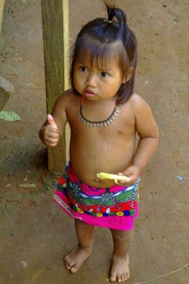 Rio Chagres - Embera Tribe - Thumbs up