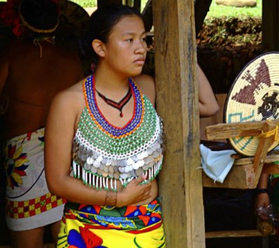 Rio Chagres - Embera Tribe - Pensive Vendor