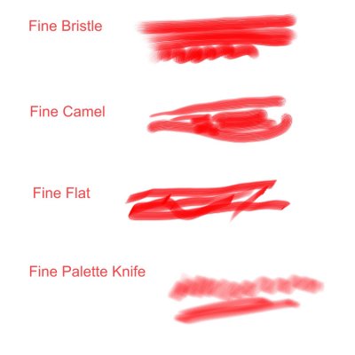 Sample - fine brushes