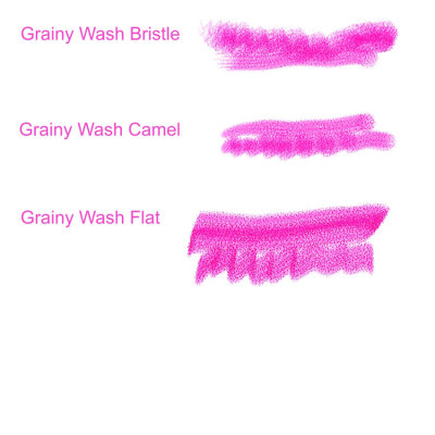 Sample - grainy brushes