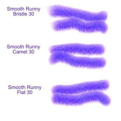 Sample - smooth brushes