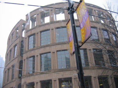 Vancouver Public Library under the snowfall.JPG