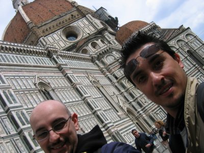 Me and Luca in front of the Cathedral.JPG
