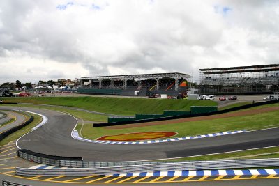 Turn one and two - the Senna esses