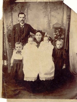 Sallie Langston Stynchcombe and twins 1894