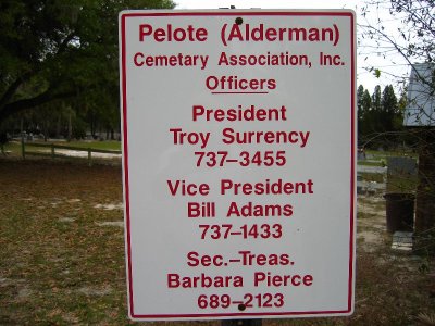 Alderman Pelote Cemetery, Lithia, FL