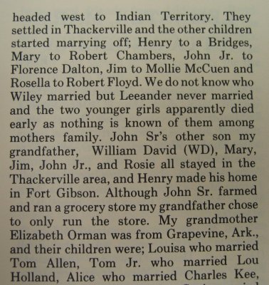Langston Family of Love County Oklahoma