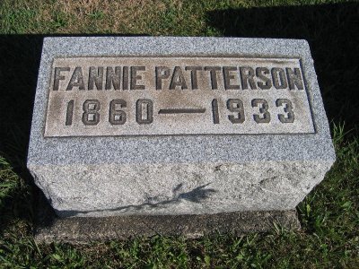 Fannie Patterson b. 1860 d. 1933