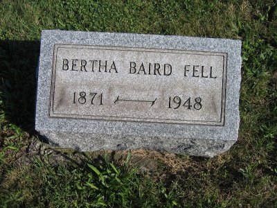 Bertha Baird Fell b. 1871 d. 1948