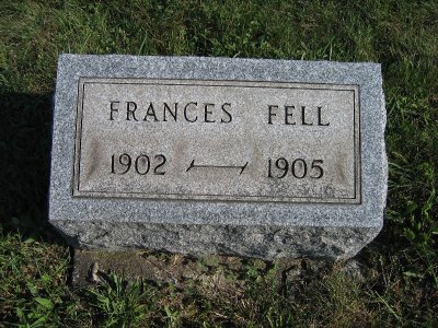 Frances Fell b. 1902 d. 1905