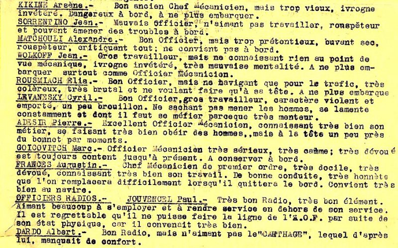 LE CARTHAGE DE LA FRANCO TUNISIENNE DARMEMENT 1947