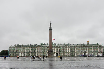 le palais d'hiver et la colonne d'Alexandre