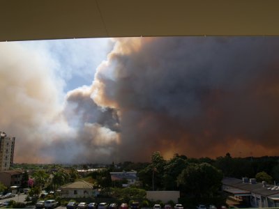 Bushfire south-west of Caloundra