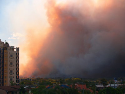 Caloundra Bush Fire on 16 November 2006