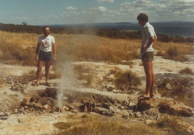 Larry and Richard at the Binga Hot Springs