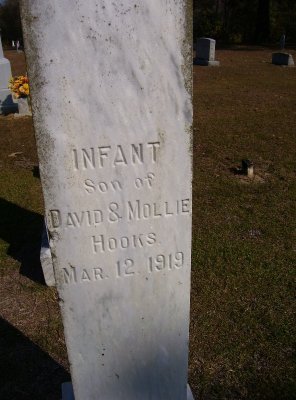 Infant son  of David and Mollie Hooks